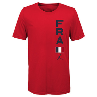 T-SHIRT KIDS TEAM ROUGE JORDAN X FFBB