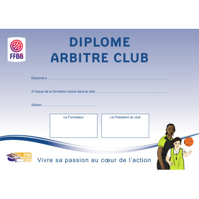 DIPLOME ARBITRE CLUB