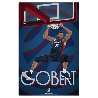 Affiche FFBB Rudy GOBERT