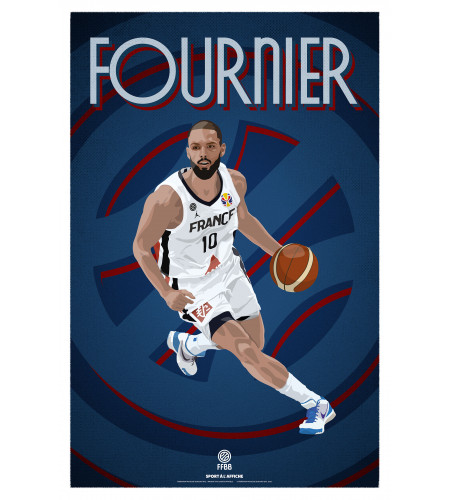 Affiche FFBB Evan FOURNIER