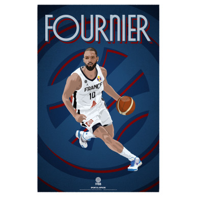 Affiche FFBB Evan FOURNIER