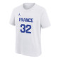 T-SHIRT BLANC FRANCE 32 KIDS JORDAN X FFBB