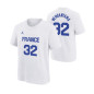 T-SHIRT BLANC FRANCE 32 KIDS JORDAN X FFBB