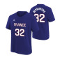 T-SHIRT BLEU FRANCE 32 KIDS JORDAN X FFBB