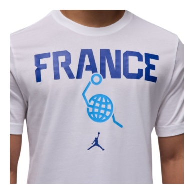 T-SHIRT PRACTICE BLANC JORDAN X FFBB