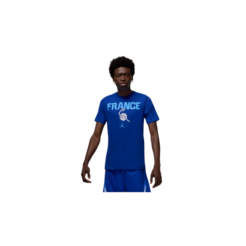 T-SHIRT PRACTICE BLEU JORDAN X FFBB