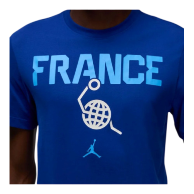 T-SHIRT PRACTICE BLEU JORDAN X FFBB