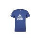 T-Shirt coton OFFICIELS PEAK gros logo Bleu