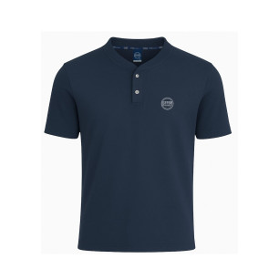 POLO SANS COL BLEU HOMME