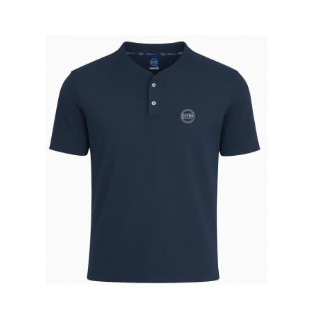 POLO SANS COL BLEU HOMME