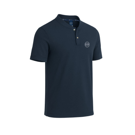 POLO SANS COL BLEU HOMME