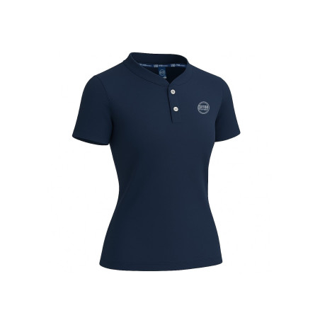 POLO SANS COL BLEU FEMME