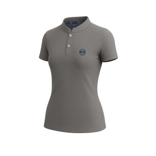 POLO SANS COL GRIS FEMME