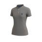 POLO SANS COL GRIS FEMME