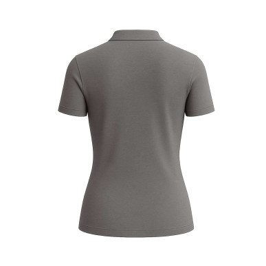 POLO SANS COL GRIS FEMME