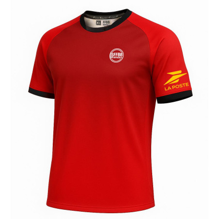 CHEMISE ARBITRE FFBB OFFICIELS ROUGE