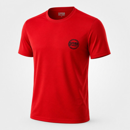 T-SHIRT TECHNIQUE OFFICIELS ROUGE