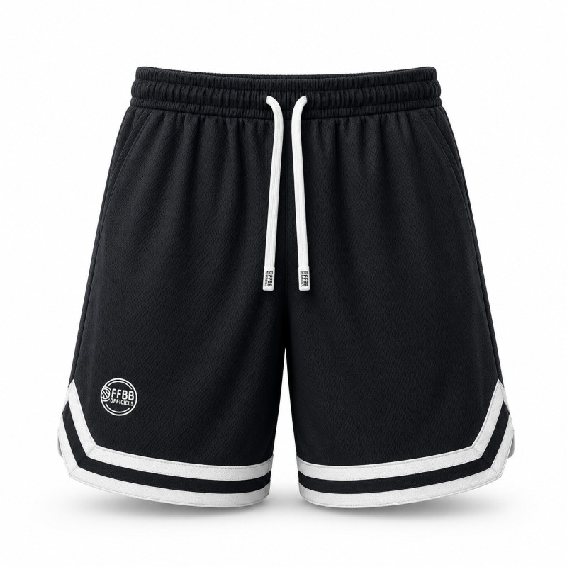 SHORT FFBB OFFICIELS NOIR